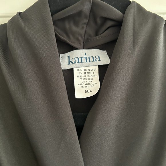 Karina Dresses - Ruby Dress (3/4 Sleeves) - Solid Black, size M/L, Like New - Picture 5 of 5